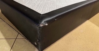 Losse boxspring, zwart